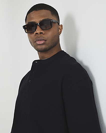 Black Slim Wayfarer Sunglasses