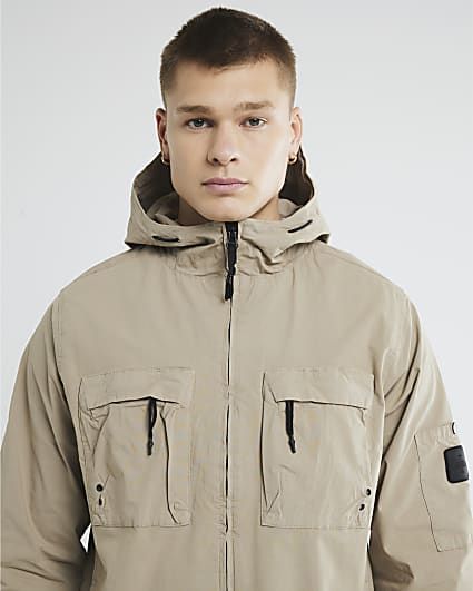 Stone Hooded Shacket