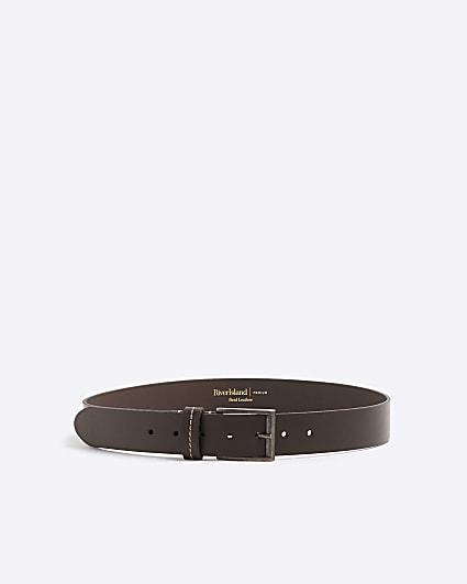 Brown Casual Leather Belt