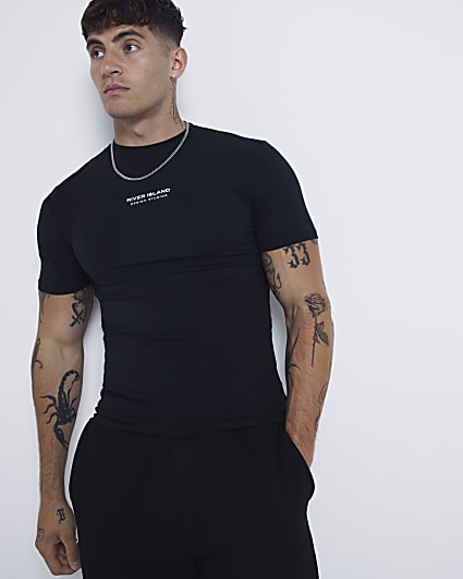 Black Muscle Fit T-Shirt