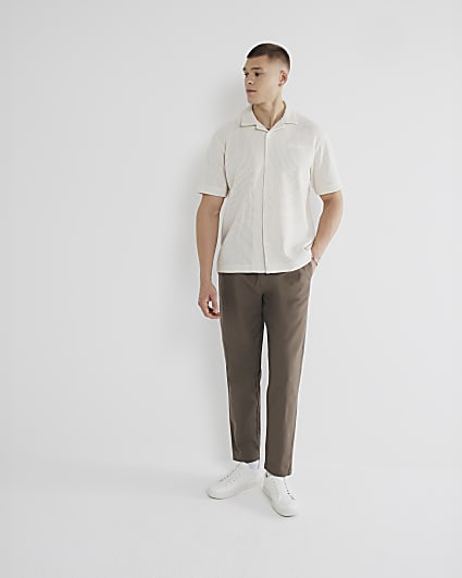 Brown Pull On Trousers