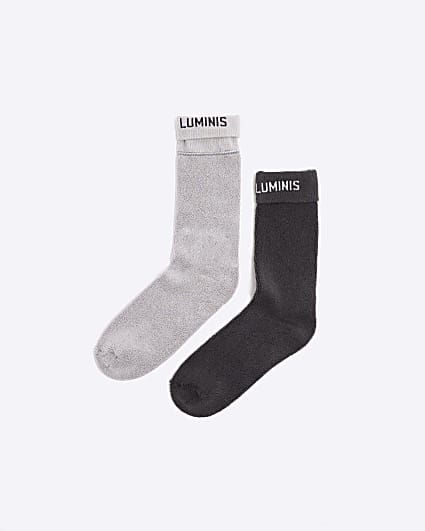 Grey 2 Pack Luminis Socks