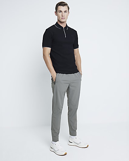 Grey Skinny Fit Pull On Trousers