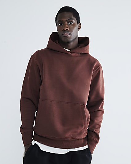 Red Long Sleeve Essential Hoodie