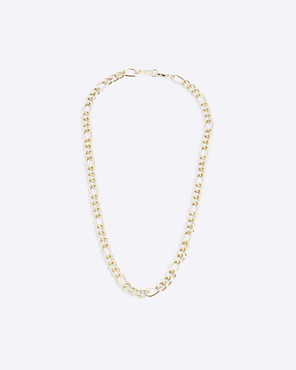 Gold chain link necklace