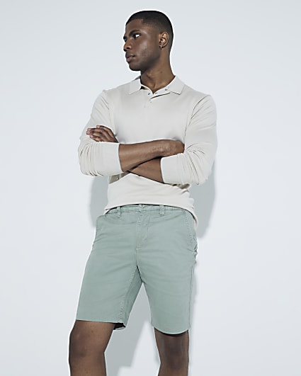 Men s Chino Shorts Slim Fit Skinny Chino Shorts River Island