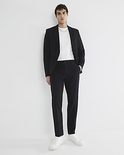 Black Skinny Fit Suit Trousers