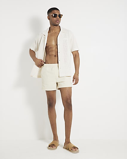 Beige Swim Shorts