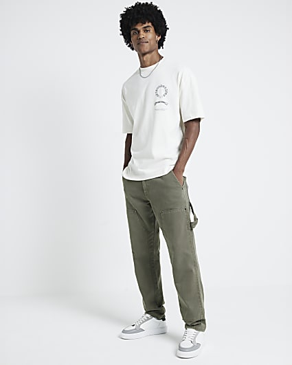 Brown Relaxed Fit Carpenter Trousers