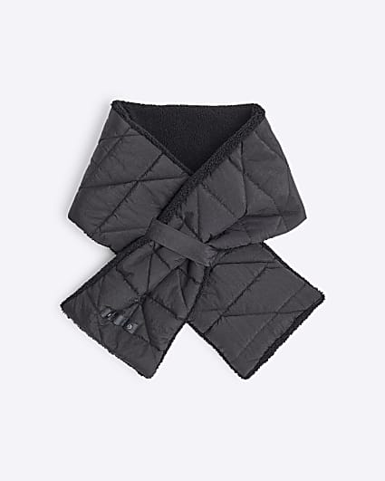 Black Puffer Scarf