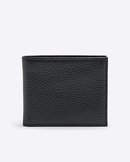 Black Pebbled Leather Wallet