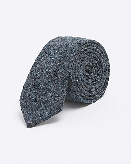 Blue Textured Tie