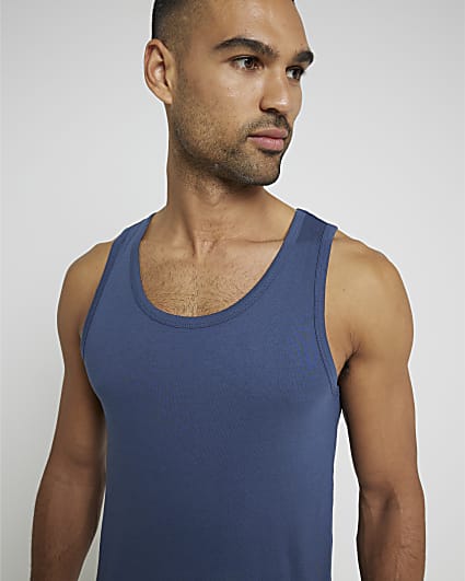 Blue Modal Vest Trunk Set