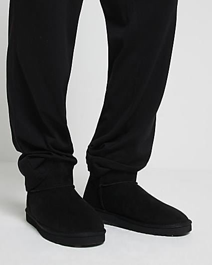 Black Slipper Boots