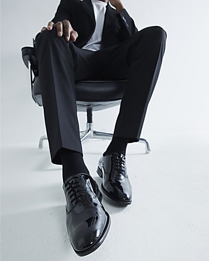 Black Patent Oxford Shoes