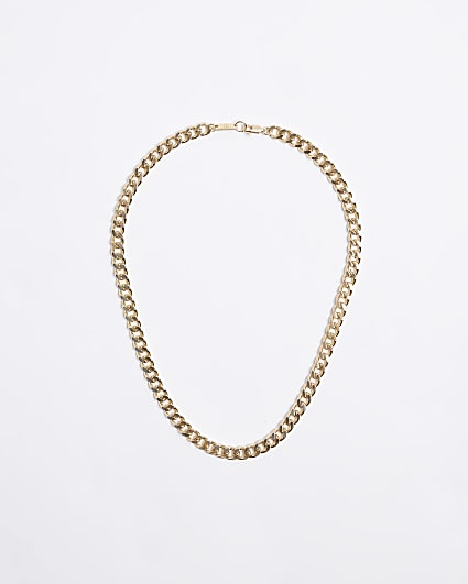 Gold Plated curb chain necklace