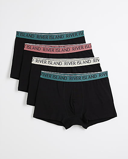 4PK Black Tipped Trunks