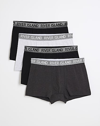 4PK Grey Textured RI Trunks