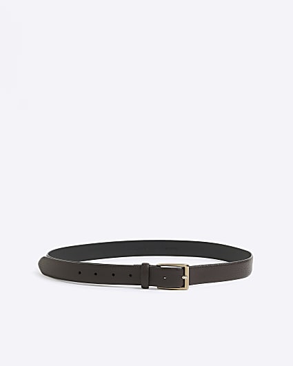 Brown textured belt