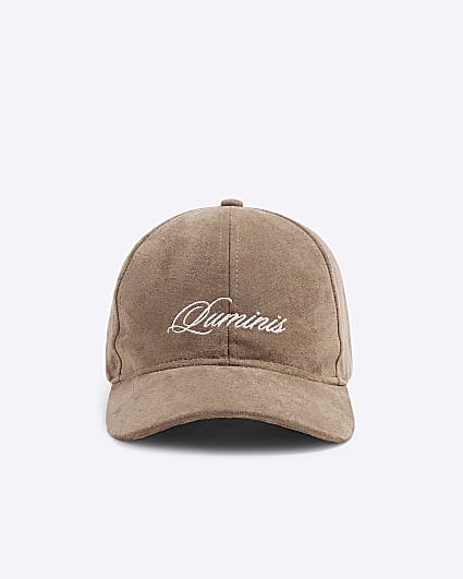 Stone suedette cap