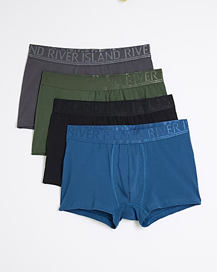 Blue 4 Pack Double Tipped Trunks