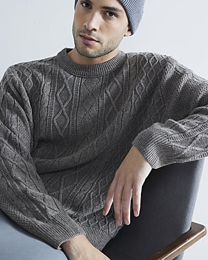 Stone Cable Knit Jumper