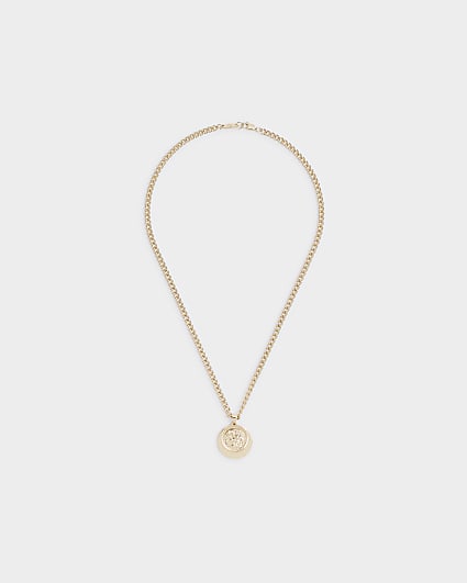 Gold colour coin necklace