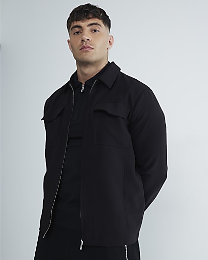 Black Ponti Overshirt