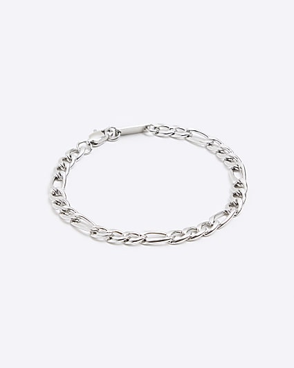 Silver colour chain bracelets