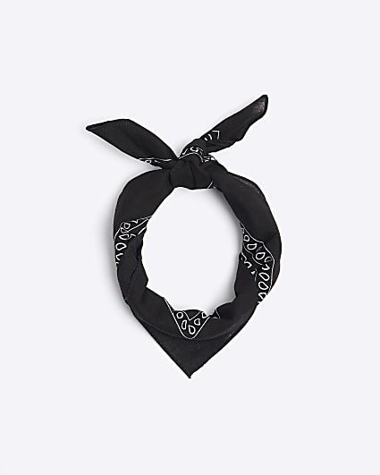 Black Paisley Bandana