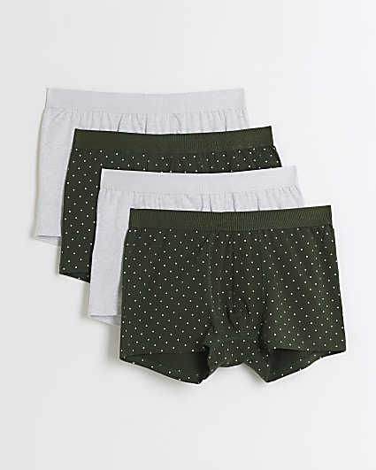 4PK khaki spot trunks