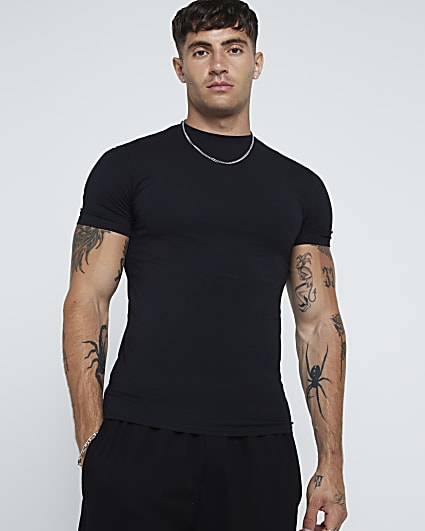 Muscle fit shirt heren sale