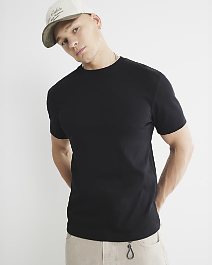 Black RI Studio Slim Fit Short Sleeve T-Shirt