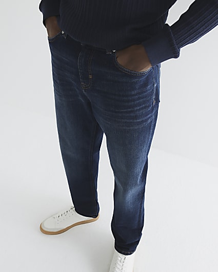 Dark Blue straight fit jeans