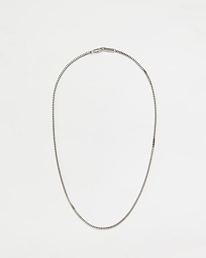 Silver Colour Chain Necklace