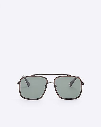 Brown navigator sunglasses