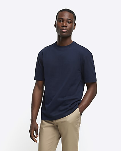 Navy regular fit t-shirt