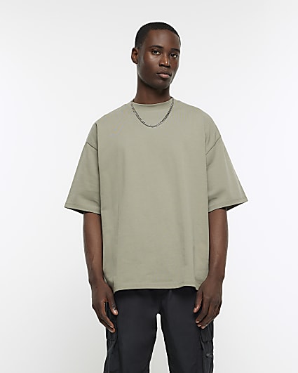 Khaki RI Studio oversized fit t-shirt