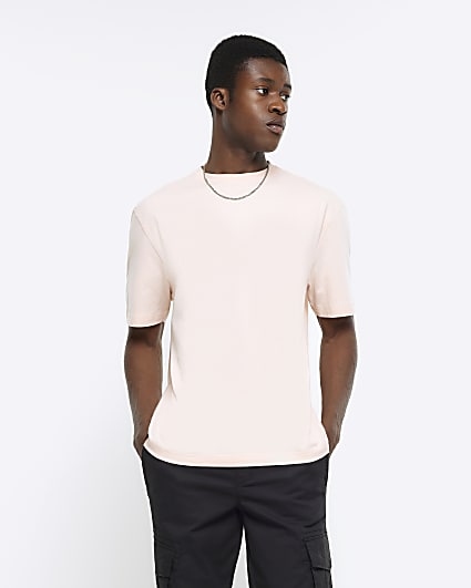 Pink regular fit t-shirt