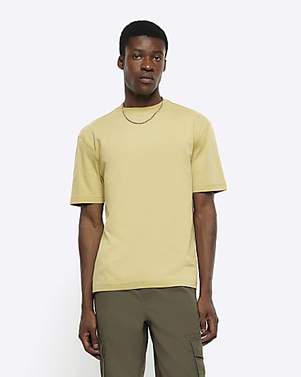 Yellow regular fit t-shirt