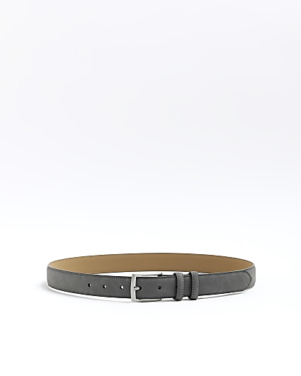 Grey suit belt