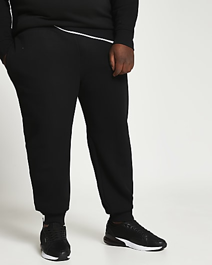 Big & Tall black RI slim fit joggers