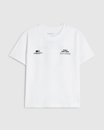Boys White Studio Sanctuaire T-Shirt