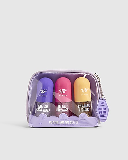 Girls Purple Shimmer Body Spray 3 Piece Set