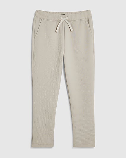 Boys Beige Smart Joggers