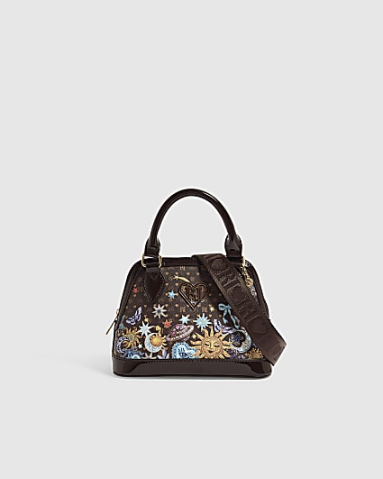 Girls Brown Celestial Tote Bag