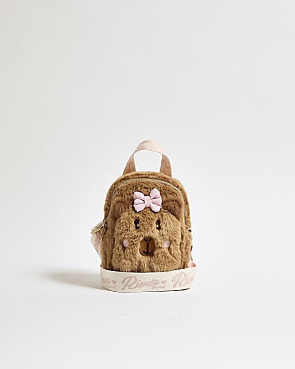 Girls Brown Capybara Crossbody Bag