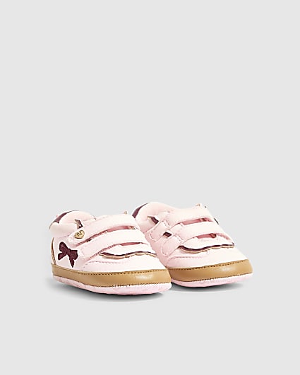 Baby Girls Pink Monogram Soles Trainers