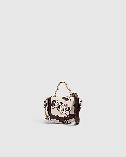 Girls Pink Cherry Mini Crossbody Bag