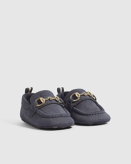 Baby Boys Navy Snaffle Loafers